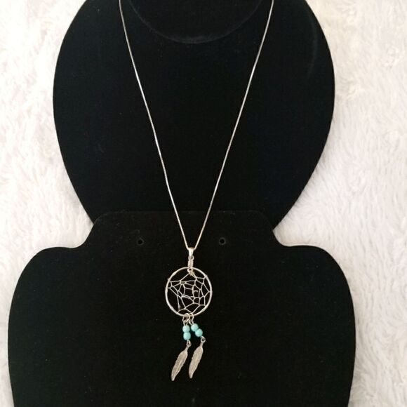 Sterling silver dream Catcher necklace - Picture 1 of 3